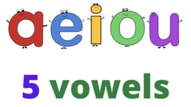 حروف العلة بالانجليزي