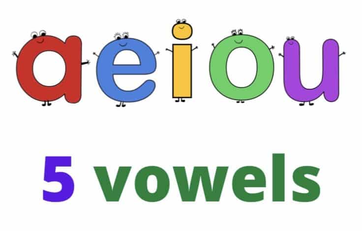 حروف العلة بالانجليزي